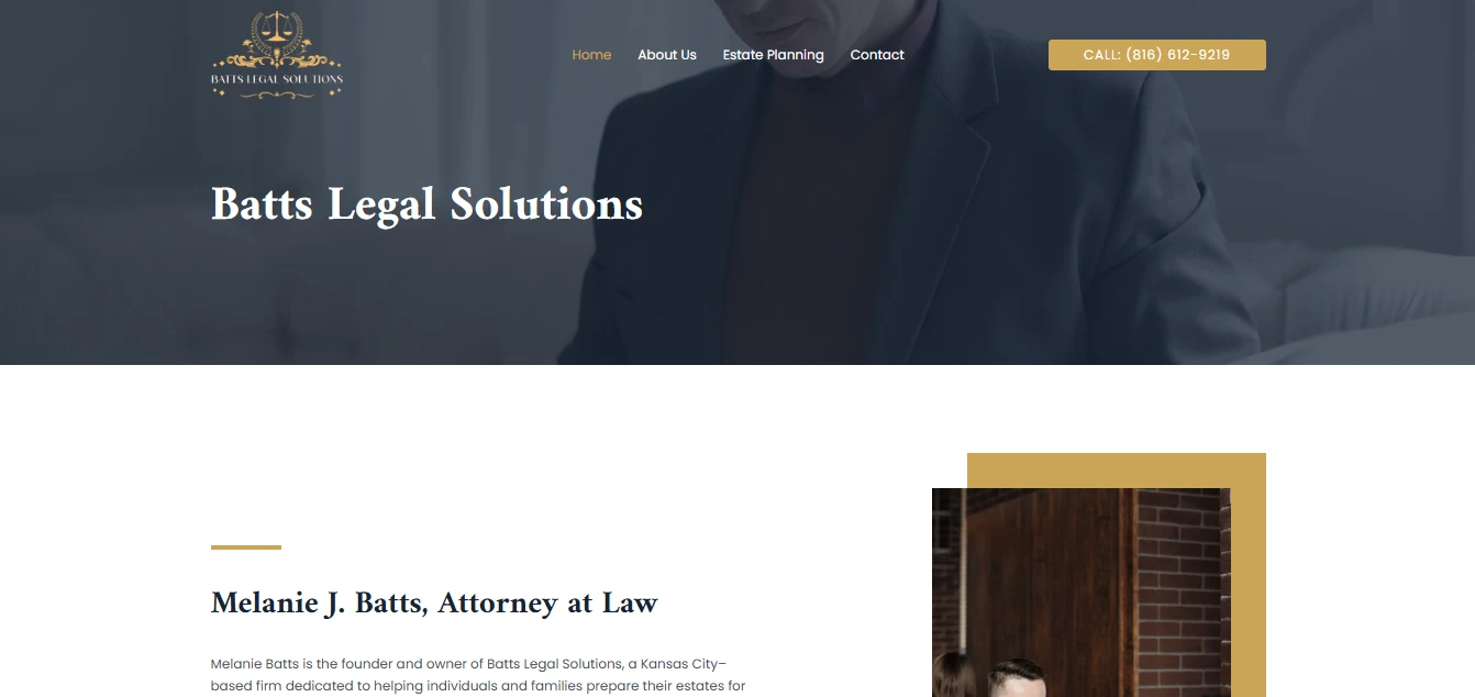 Website Designed for Batts Legal Solutions